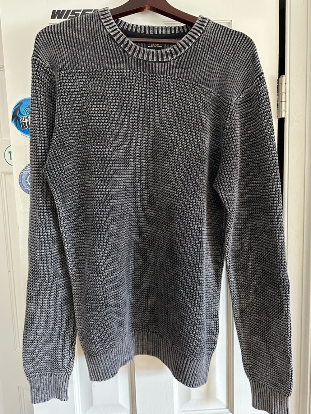 Buffalo David Bitton Gray Crewneck Knit Sweater